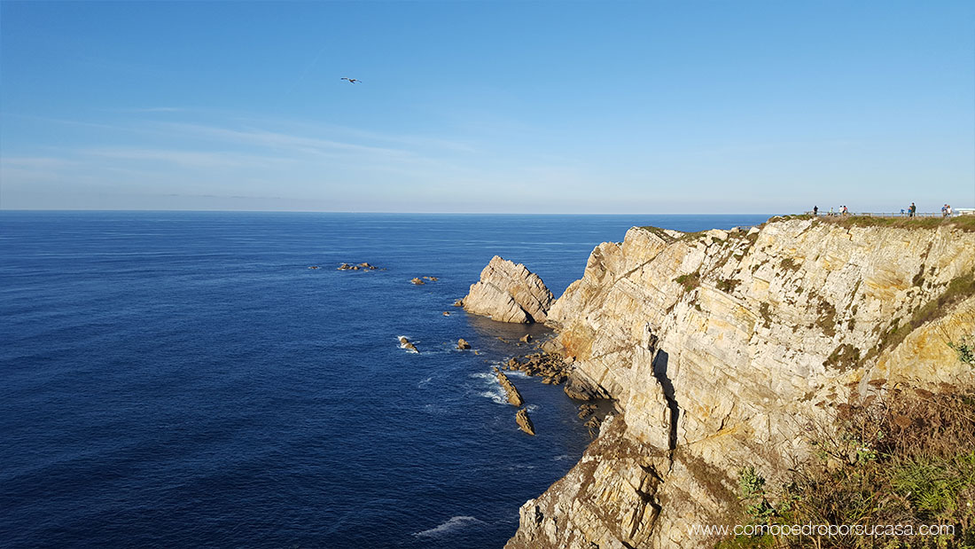 vistas cabo peñas rocas y mar asturias